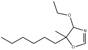 Oxazole, 4-ethoxy-5-hexyl-4,5-dihydro-5-methyl- (9CI) Structural