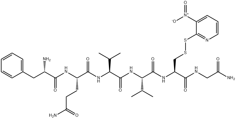 H-PHE-GLN-VAL-VAL-CYS(NPYS)-GLY-NH2 Structural