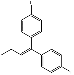 1,1-BIS(4-FLUOROPHENYL)-1-BUTENE Structural