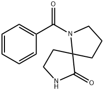 1,7-DIAZASPRIO[4.4]NONAN-6-ONE, 1-BENZOYL Structural