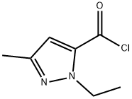 1-ETHYL-3-METHYL-1H-PYRAZOLE-5-CARBONYL CHLORIDE Structural