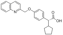 (2R)-2-cyclopentyl-2-[4-(quinolin-2-ylmethoxy)phenyl]acetic acid