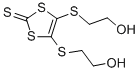 4,5-Bis-(2-hydroxy-ethylsulfanyl)-[1,3]dithiole-2-thione Structural