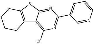 4-CHLORO-2-PYRIDIN-3-YL-5,6,7,8-TETRAHYDRO[1]BENZOTHIENO[2,3-D]PYRIMIDINE Structural