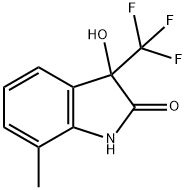 3-HYDROXY-2-OXO-3-TRIFLUOROMETHYL-7-METHYLINDOLINE Structural