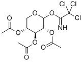 2,3,4-Tri-O-acetyl-beta-D-xylopyranosyl trichloroacetimidate Structural