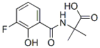 Alanine,  N-(3-fluoro-2-hydroxybenzoyl)-2-methyl- Structural