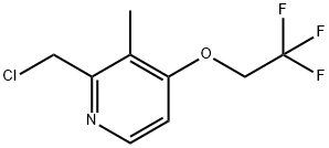 2-CHLOROMETHYL-3-METHYL-4-(2,2,2-TRIFLUOROETHOXY)PYRIDINE Structural