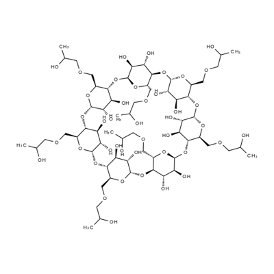 2-Hydroxypropyl-β-cyclodextrin Structural Picture