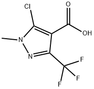 5-CHLORO-1-METHYL-3-(TRIFLUOROMETHYL)-1H-PYRAZOLE-4-CARBOXYLIC ACID Structural