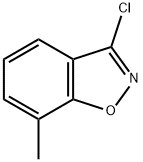 1,2-Benzisoxazole,3-chloro-7-methyl-(9CI) Structural