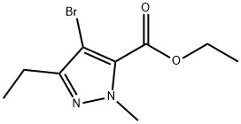 4-BROMO-3-ETHYL-1-METHYL-1H-PYRAZOLE-5-CARBOXYLIC ACID ETHYL ESTER Structural