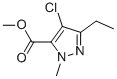 METHYL 1-METHYL-3-ETHYL-4-CHLORO-5-PYRAZOLECARBOXYLATE Structural