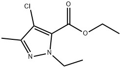 4-CHLORO-1-ETHYL-3-METHYL-1H-PYRAZOLE-5-CARBOXYLIC ACID ETHYL ESTER Structural