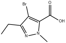 4-BROMO-3-ETHYL-1-METHYL-1H-PYRAZOLE-5-CARBOXYLIC ACID Structural