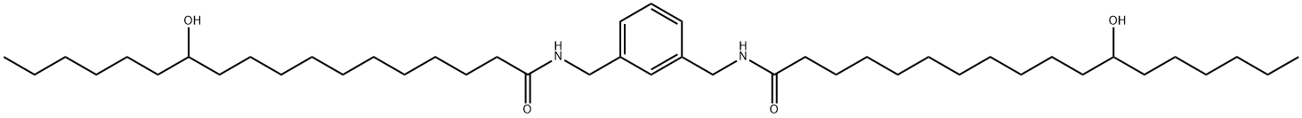 Octadecanamide, N,N-1,3-phenylenebis(methylene)bis12-hydroxy- Structural