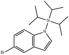 5-BROMO-1-(TRIISOPROPYLSILYL)-1H-INDOLE Structural