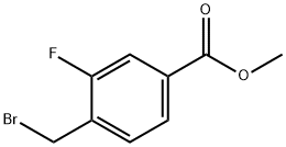 4-BROMOMETHYL-3-FLUOROBENZOIC ACID METHYL ESTER Structural