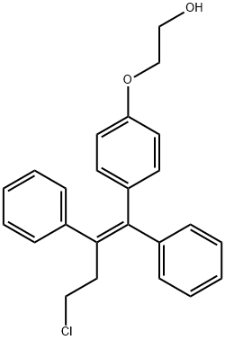 2-(4-(4-chloro-1,2-diphenyl-but-1-enyl)phenoxy)ethanol Structural Picture