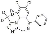 Xanax-d5 Structural
