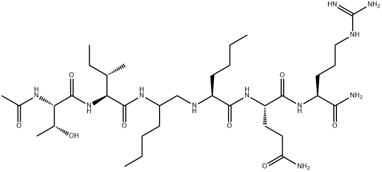 AC-THR-ILE-NLE-((R))-NLE-GLN-ARG-NH2 Structural