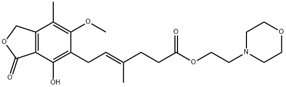 Mycophenolate mofetil Structural Picture