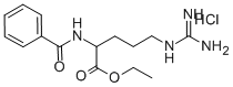 ETHYL 5-[[AMINO(IMINO)METHYL]AMINO]-2-(BENZOYLAMINO)PENTANOATE HYDROCHLORIDE Structural