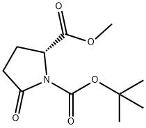 (R)-N-BOC-5-METHOXYCARBONYL-2-PYRROLIDINONE Structural