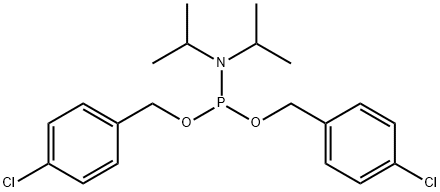 Di-p-Chlorobenzyl N,N-Diisopropylphosphoramidite Structural