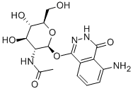 2-AMINOPHTHALYLHYDRAZIDO-N-ACETYL-B-D-GLUCOSAMINIDE Structural