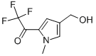 Ethanone, 2,2,2-trifluoro-1-[4-(hydroxymethyl)-1-methyl-1H-pyrrol-2-yl]- (9CI) Structural