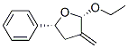Furan, 2-ethoxytetrahydro-3-methylene-5-phenyl-, cis- (9CI) Structural