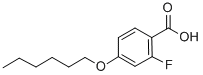 2-FLUORO-4-N-HEXYLOXYBENZOIC ACID Structural