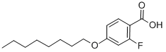 2-FLUORO-4-N-OCTYLOXYBENZOIC ACID Structural