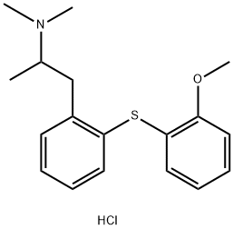 Benzeneethanamine, 2-((2-methoxyphenyl)thio)-N,N,alpha-trimethyl-, hyd rochloride