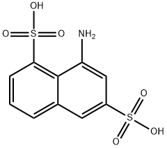 8-Aminonaphthalene-1,6-disulfonic acid Structural