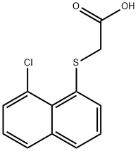 2-(8-CHLORO-1-NAPHTHYLTHIO)ACETIC ACID Structural