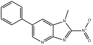 1-Methyl-2-nitro-6-phenylimidazo[4,5-B]pyridine Structural