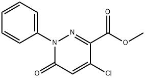 METHYL 4-CHLORO-6-OXO-1-PHENYL-1,6-DIHYDRO-3-PYRIDAZINECARBOXYLATE Structural