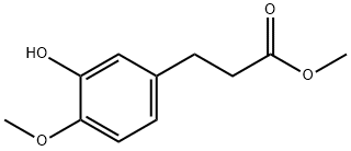 METHYL 3-(3-HYDROXY-4-METHOXYPHENYL)PROPANOATE Structural