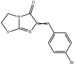 Imidazo(2,1-b)thiazol-5(6H)-one, 2,3-dihydro-6-((4-bromophenyl)methyle ne)- Structural