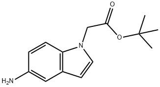 tert-Butyl (5-amino-1H-indol-1-yl)acetate Structural
