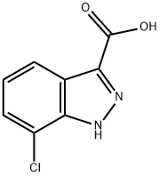 7-CHLORO-1H-INDAZOLE-3-CARBOXYLIC ACID Structural