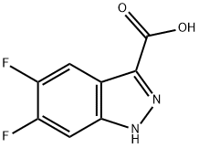 5,6-DIFLUORO-1H-INDAZOLE-3-CARBOXYLIC ACID Structural