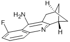 9-amino-8-fluoro-1,2,3,4-tetrahydro-2,4-methanoacridine Structural