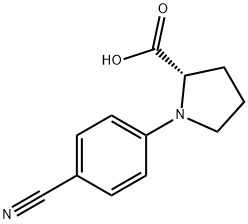 N-(4-Cyanophenyl)-L-proline Structural