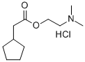 Cyclopentaneacetic acid, 2-(dimethylamino)ethyl ester, hydrochloride Structural