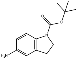 1-BOC-5-AMINO-2,3-DIHYDRO-INDOLE Structural