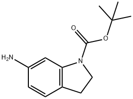 6-AMINO-2,3-DIHYDRO-INDOLE-1-CARBOXYLIC ACID TERT-BUTYL ESTER Structural