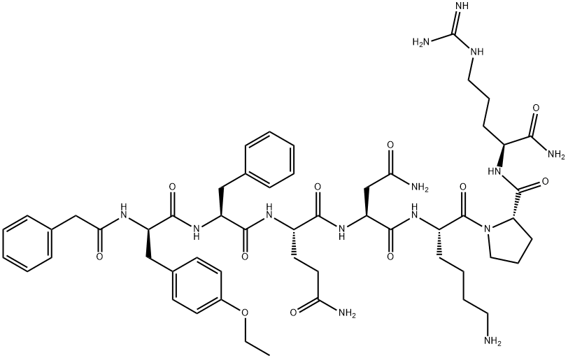 PHENYLAC-D-TYR(ET)-PHE-GLN-ASN-LYS-PRO-ARG-NH2 Structural